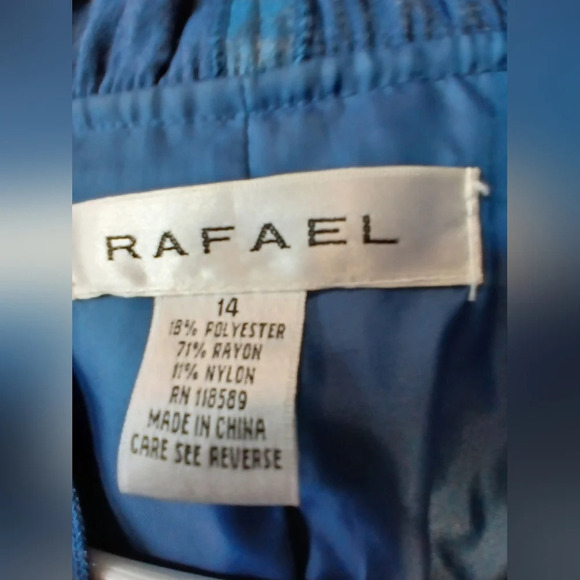 Rafael womens 14 blue iridescent ruffle sleeve jacket shimmery concert venue - Picture 3 of 10